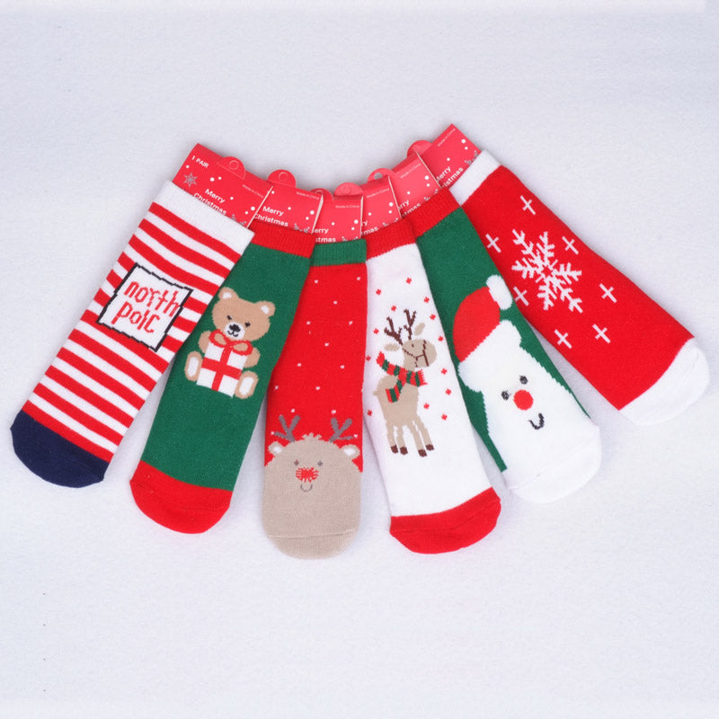 Cute Christmas Design Baby Socks