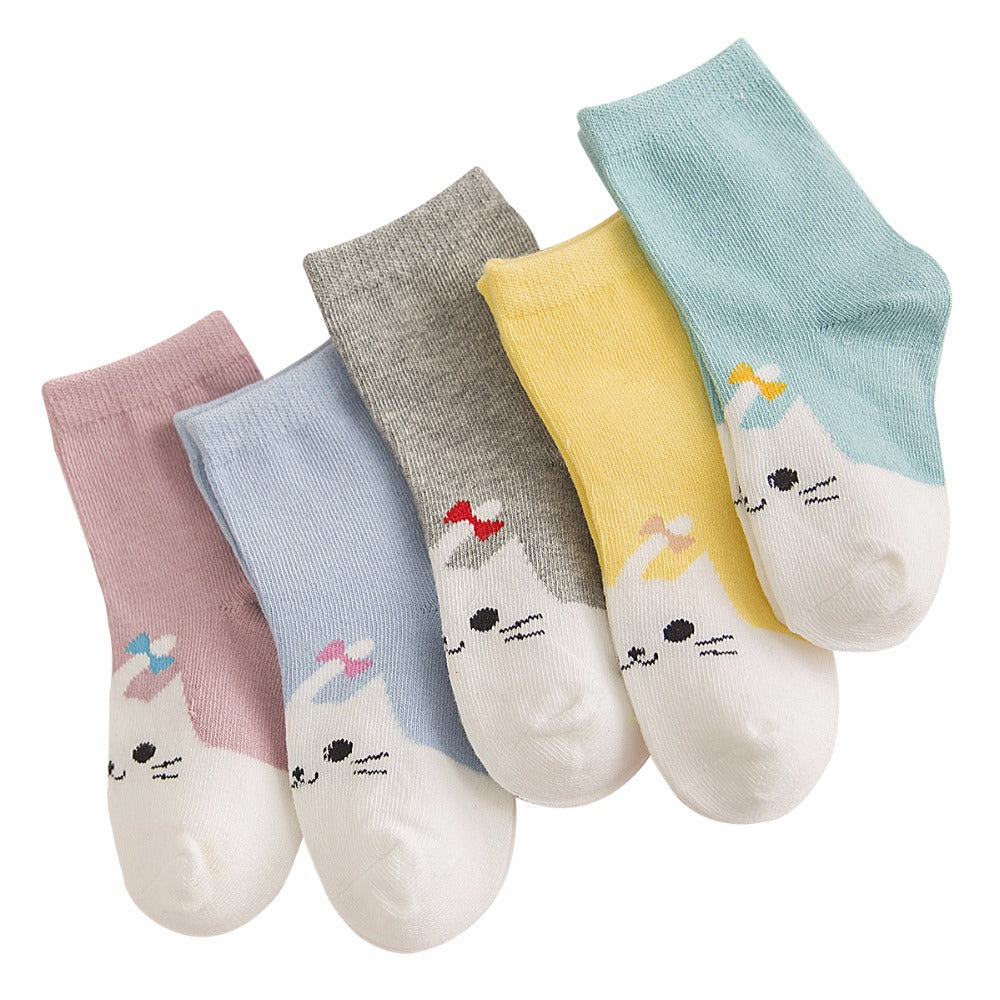 Cartoon Pattern Cotton Kids Socks
