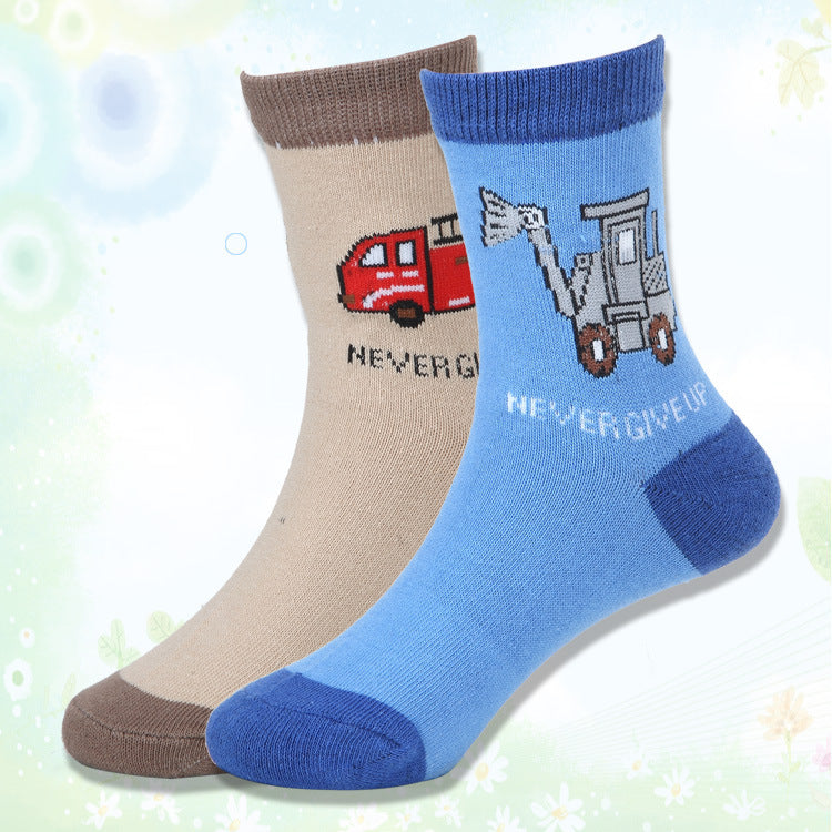 Cartoon Car Children Socks