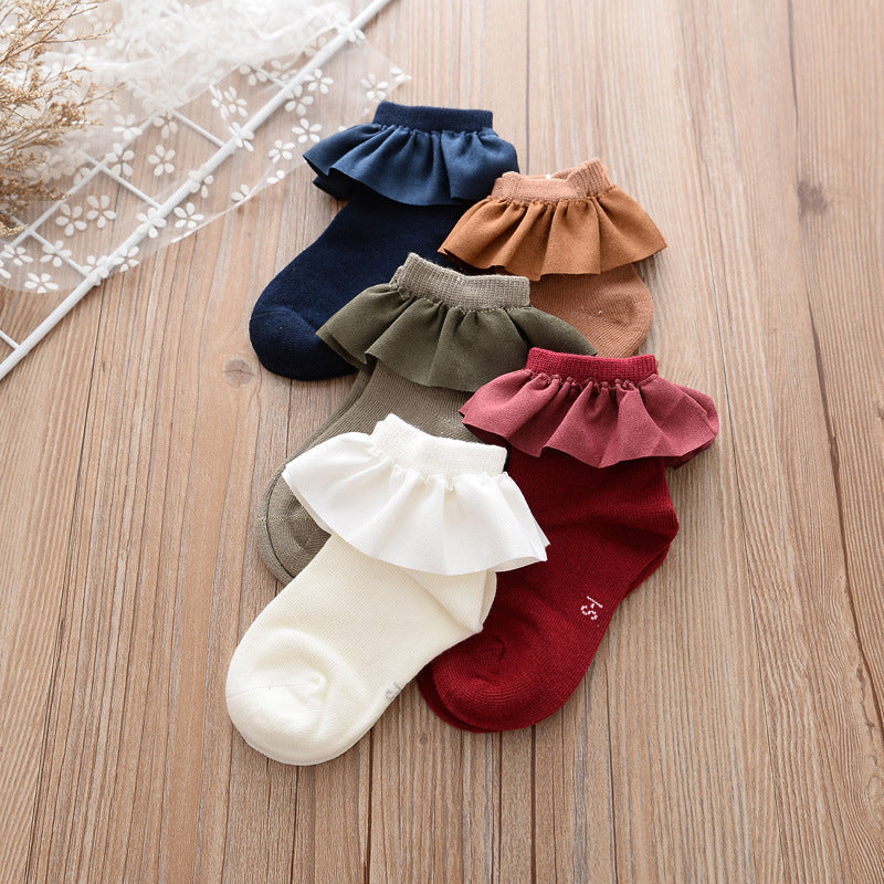 Cozy Ruffle Ankle Socks
