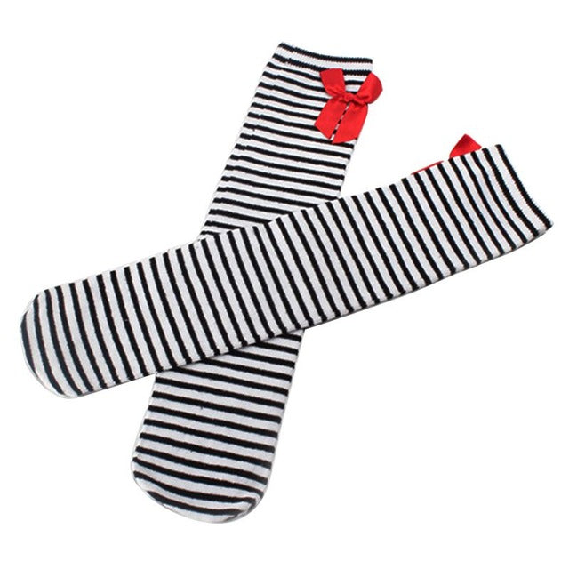 Stripe Knee High Socks