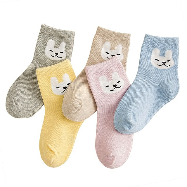 Cartoon Pattern Cotton Kids Socks