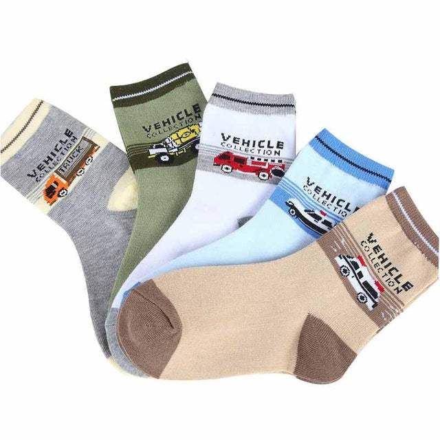 Cartoon Car Children Socks
