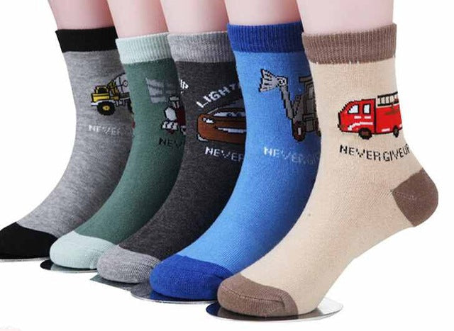 Cartoon Car Children Socks