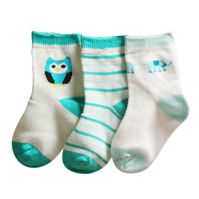 Soft Cartoon Printed Winter Socks