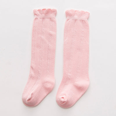 Double Needle Knee High Socks