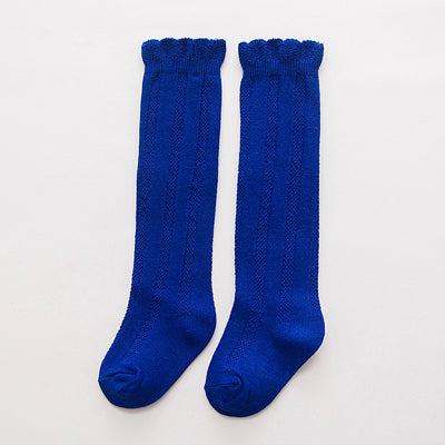 Double Needle Knee High Socks